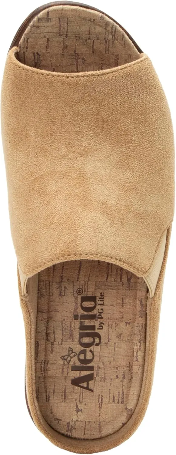 Alegria Womens Shilaine Wedge - Stylish and Versatile Open Back Heel for Endless Support - Enhanced Arch Slip Resistant Peep Toe Platform Sandal For Professionals