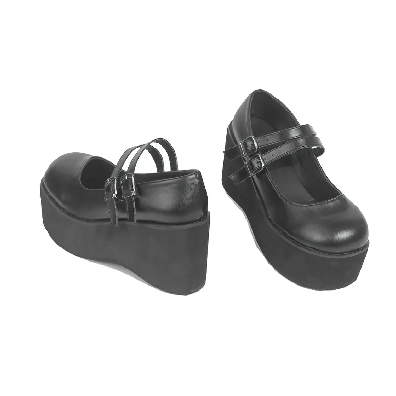 Alternative Fashion Women Shoes / Casual Gothic Footwear Of Platform