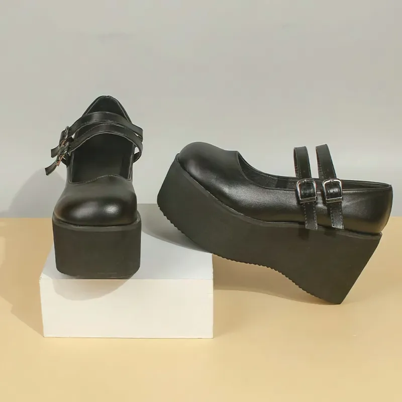 Alternative Fashion Women Shoes / Casual Gothic Footwear Of Platform