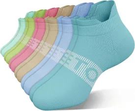 Ankle Compression Socks for Men and Women, 6 Pairs Low Cut Athletic Running Sock with Arch Support and Heel Tab