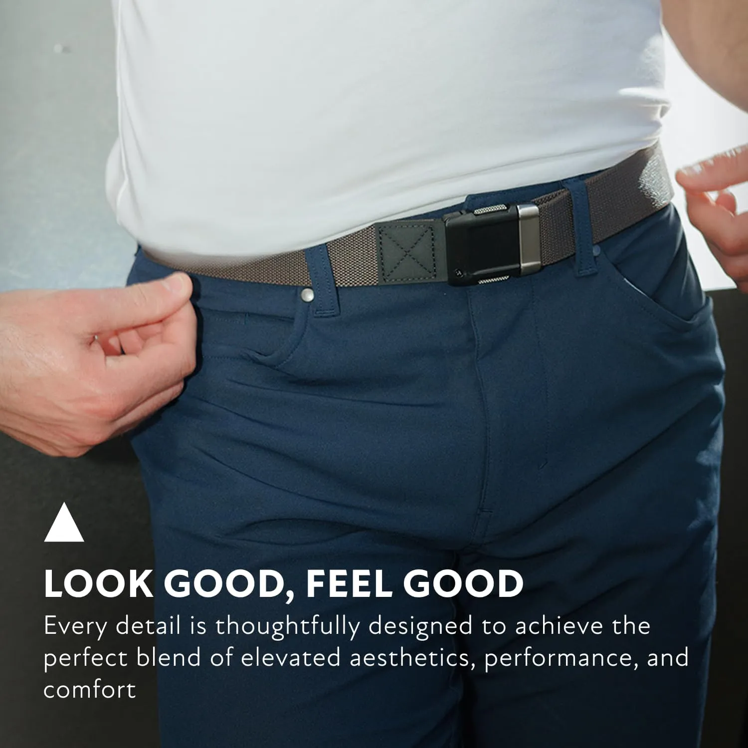 Arcade Belts Motion Belt for Men & Women - Micro Adjustable Click, Lighweight Stretch Belt, Casual Unisex Belts