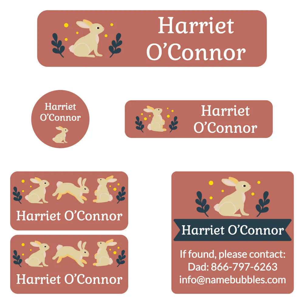Bunny Camp Labels Pack