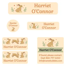 Bunny Camp Labels Pack