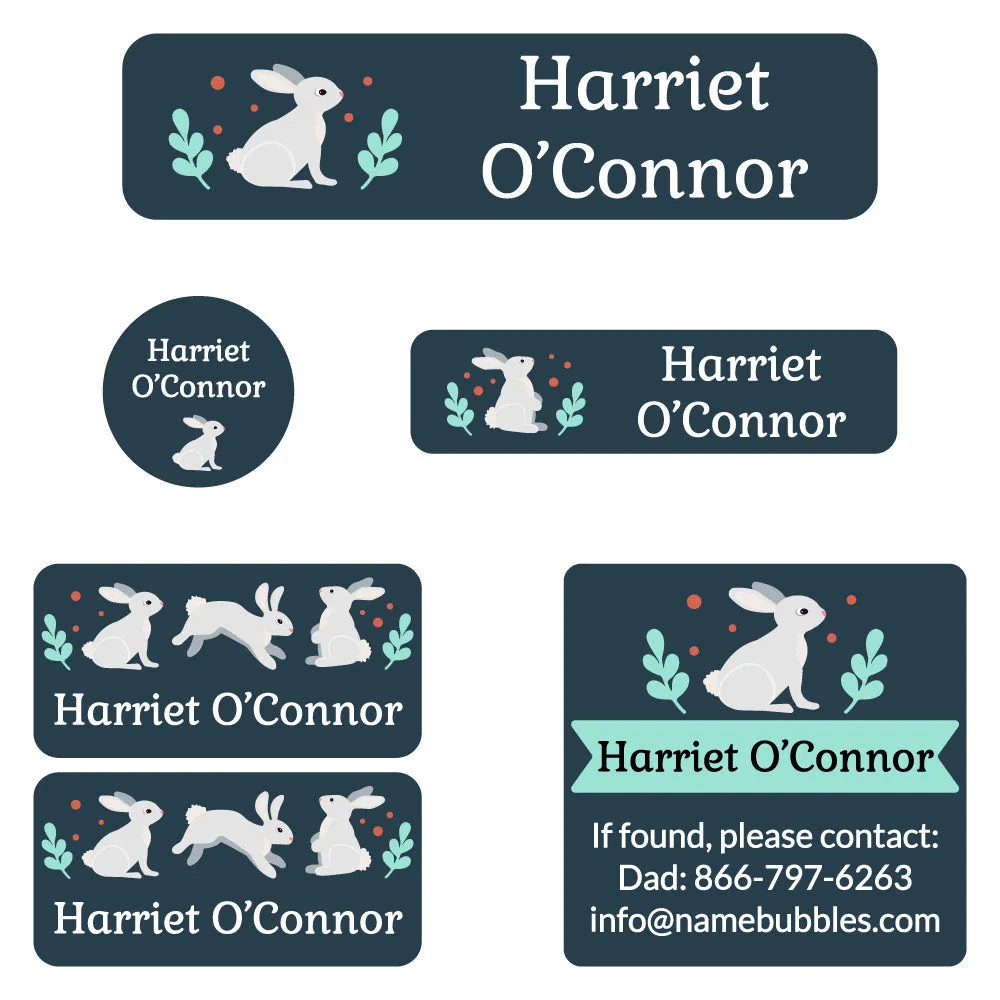Bunny Camp Labels Pack
