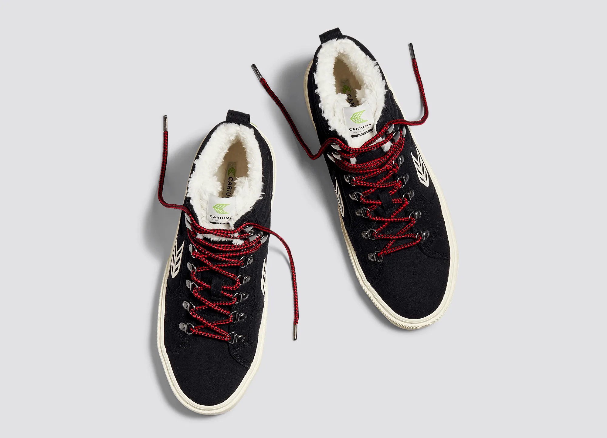 CATURI Black Suede Ivory Logo Boot Women