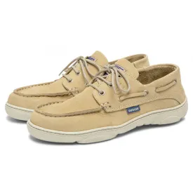Christophe Auguin French Boat Shoe in Beige