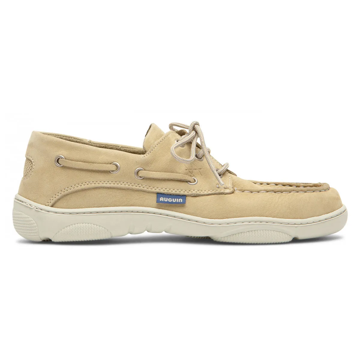 Christophe Auguin French Boat Shoe in Beige
