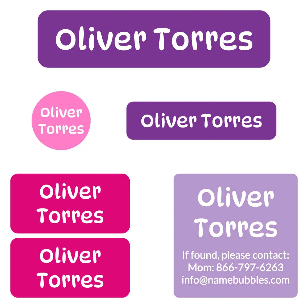 Color Combos Camp Labels Pack