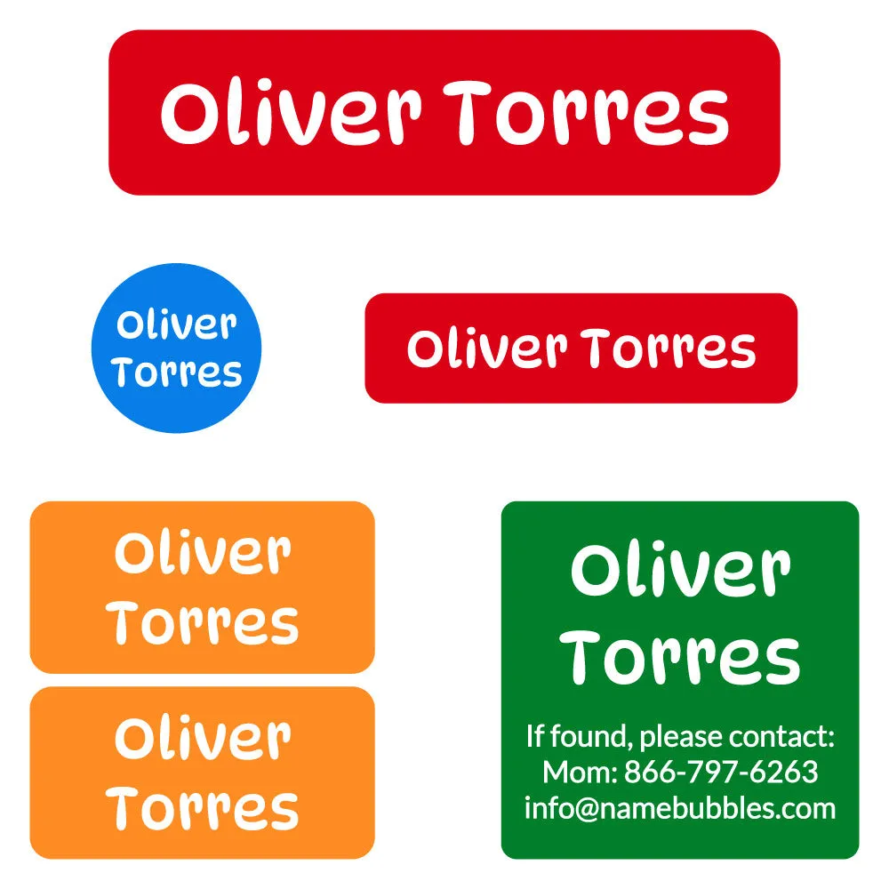 Color Combos Camp Labels Pack