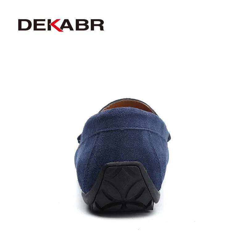 DEKABR Mens Canvas Boat Shoes