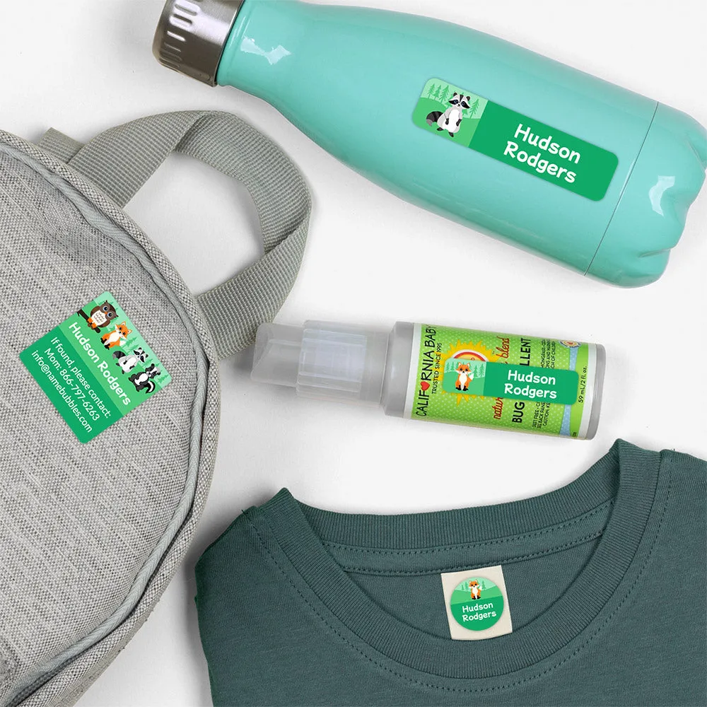 Forest Animals Camp Labels Pack