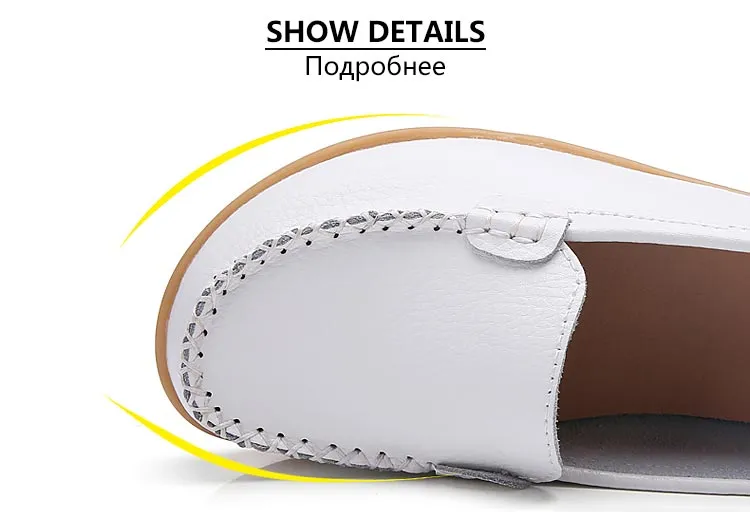 FUDYNMALC White Boat Shoes Womens