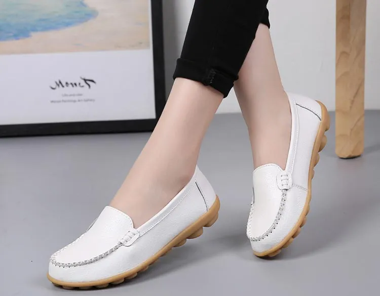 FUDYNMALC White Boat Shoes Womens