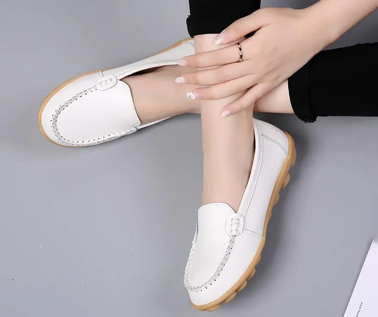 FUDYNMALC White Boat Shoes Womens