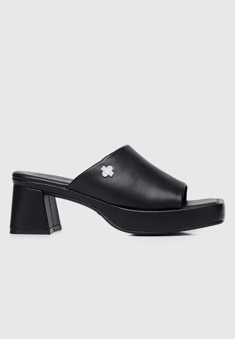 Happiness Platform Mules (Black)