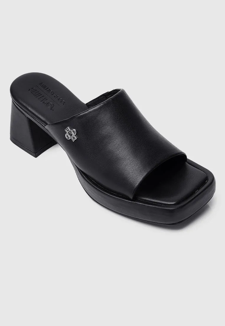 Happiness Platform Mules (Black)