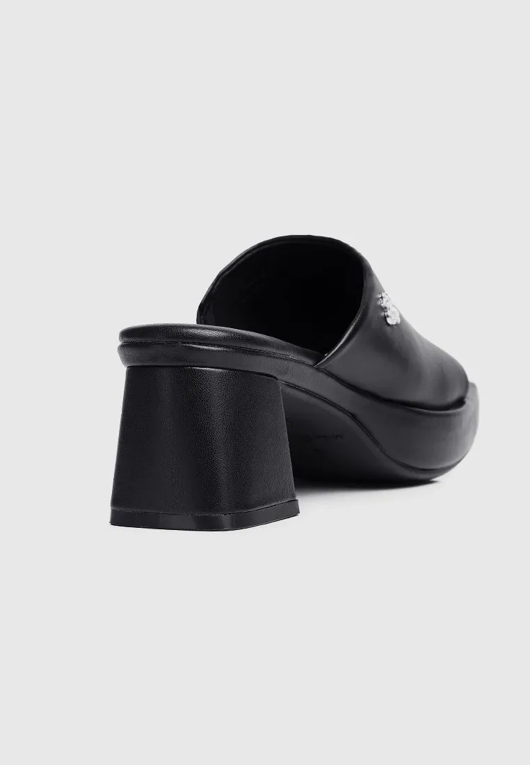 Happiness Platform Mules (Black)