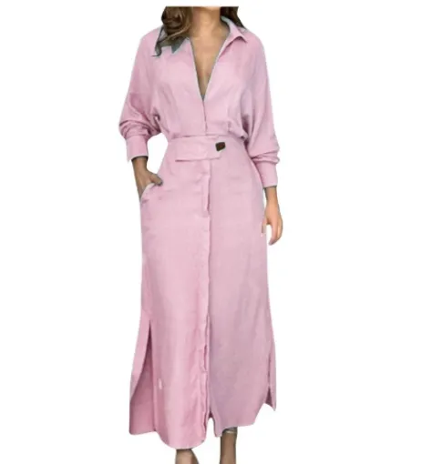 Ivyshape | Classic Linen Maxi Dress Timeless Elegance