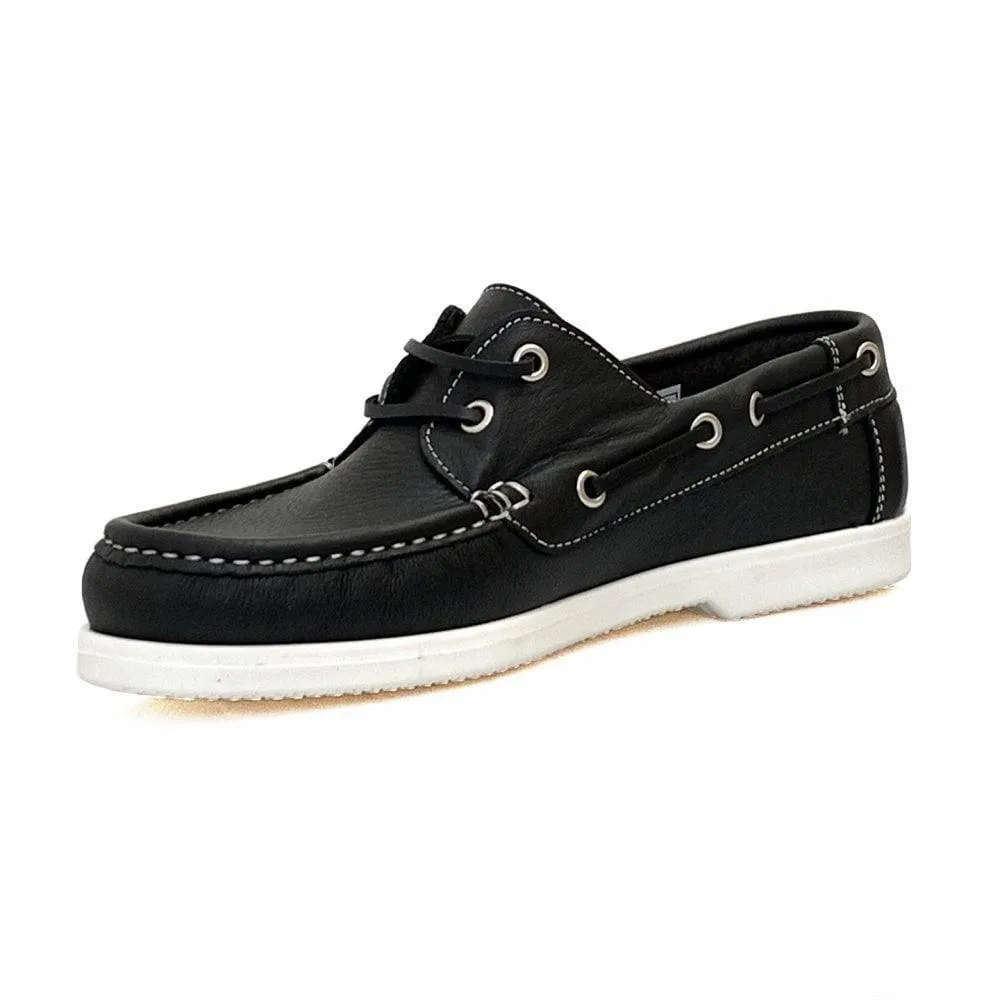 Lauren Thomas Womens Boat Shoe 82249 Black