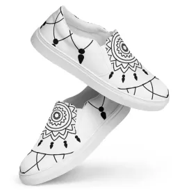 Mandal Pattern Canvas Shoes Womens Slip
