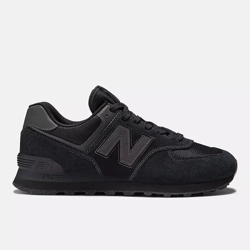 New Balance Men's 574 Classic Sneakers- All Black
