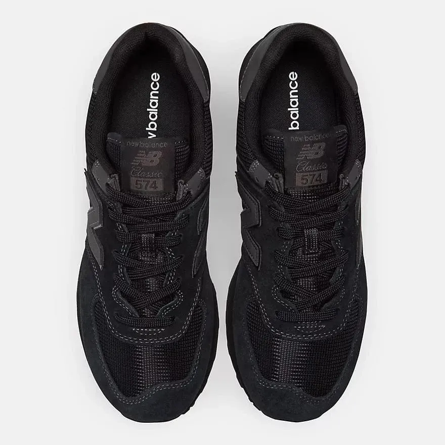 New Balance Men's 574 Classic Sneakers- All Black