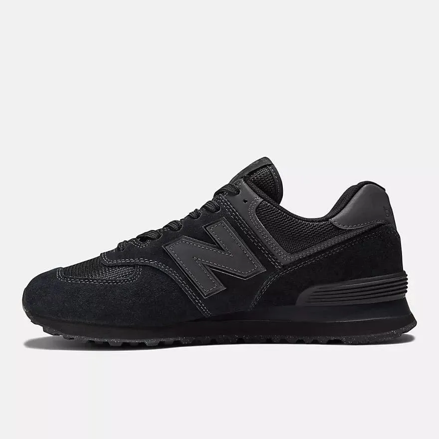 New Balance Men's 574 Classic Sneakers- All Black