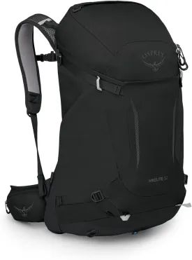 Osprey Hikelite 32L Unisex Hiking Backpack, Black, Medium/Large
