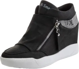 rismart Women's Wedge Platform Bootie Fashion Sneakers
