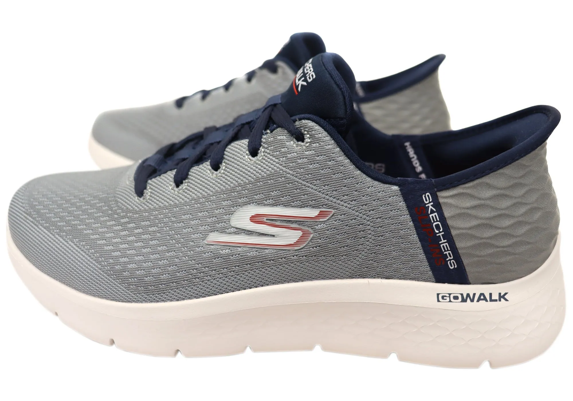 Skechers Mens Slip Ins GOwalk Flex New World Extra Wide Fit Shoes