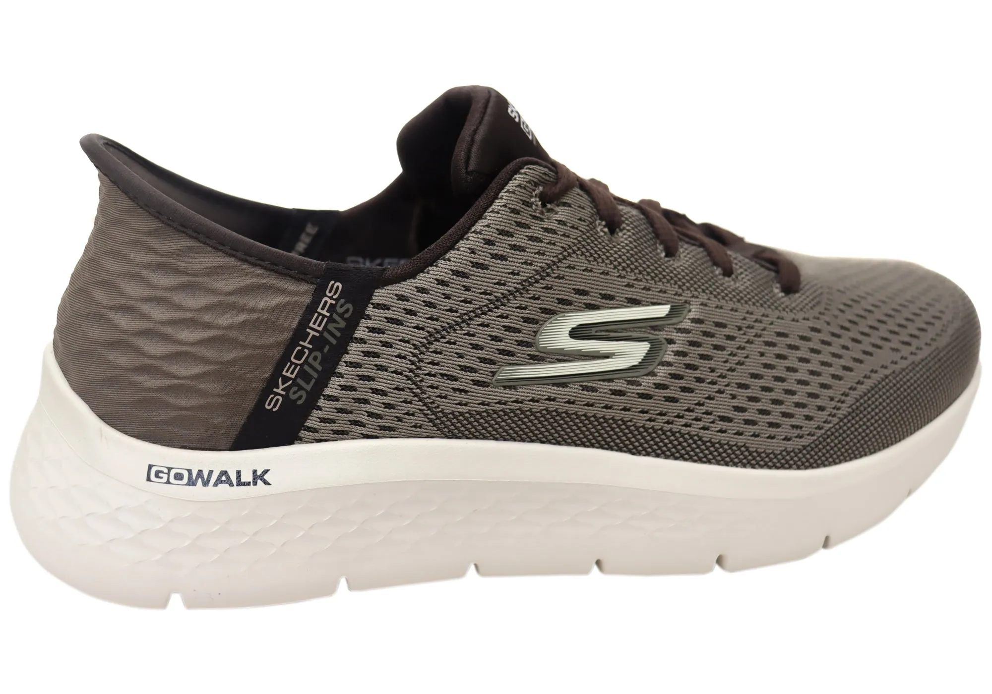 Skechers Mens Slip Ins GOwalk Flex New World Extra Wide Fit Shoes