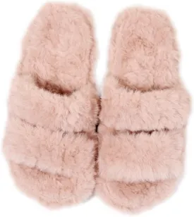 Slippers for Women Memory Foam Faux Fur Open Toe Slide Slipper Shoes House Bedroom Comfy Trendy Trendy Gift Slippers