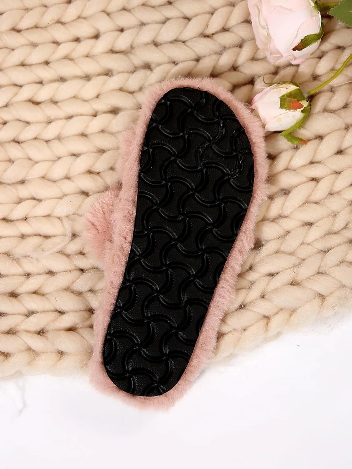 Slippers for Women Memory Foam Faux Fur Open Toe Slide Slipper Shoes House Bedroom Comfy Trendy Trendy Gift Slippers