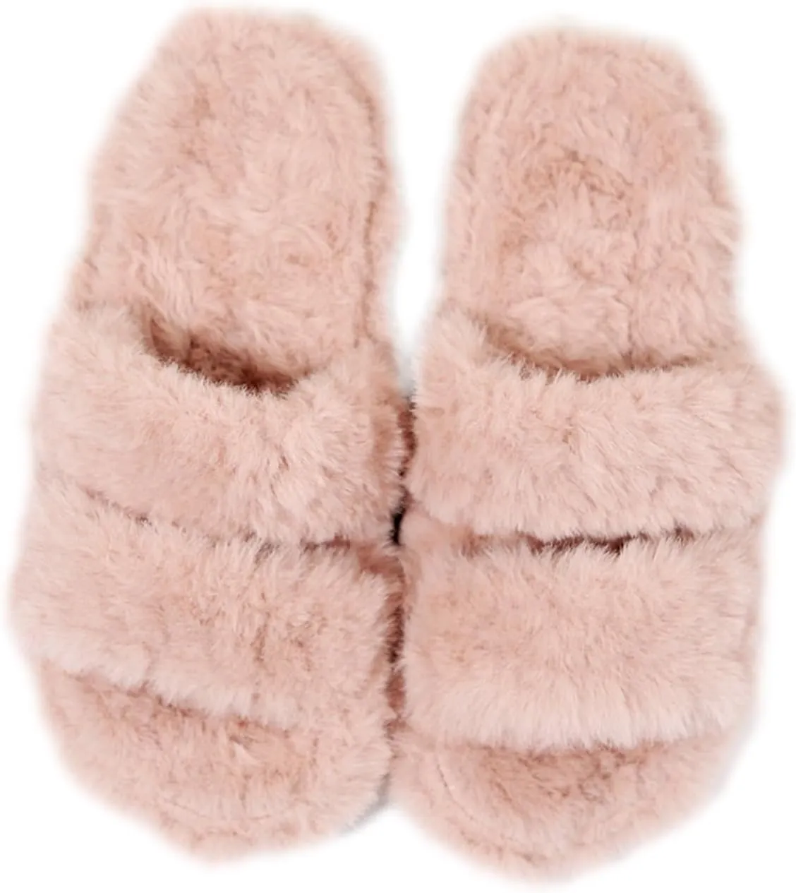 Slippers for Women Memory Foam Faux Fur Open Toe Slide Slipper Shoes House Bedroom Comfy Trendy Trendy Gift Slippers