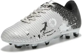Soccer Shoes for Boys Pink Soccer Cleats Breathable Athletic Toddler Black Football Boots for Outdoor Indoor Soccer Shoes for Girls AG/FG