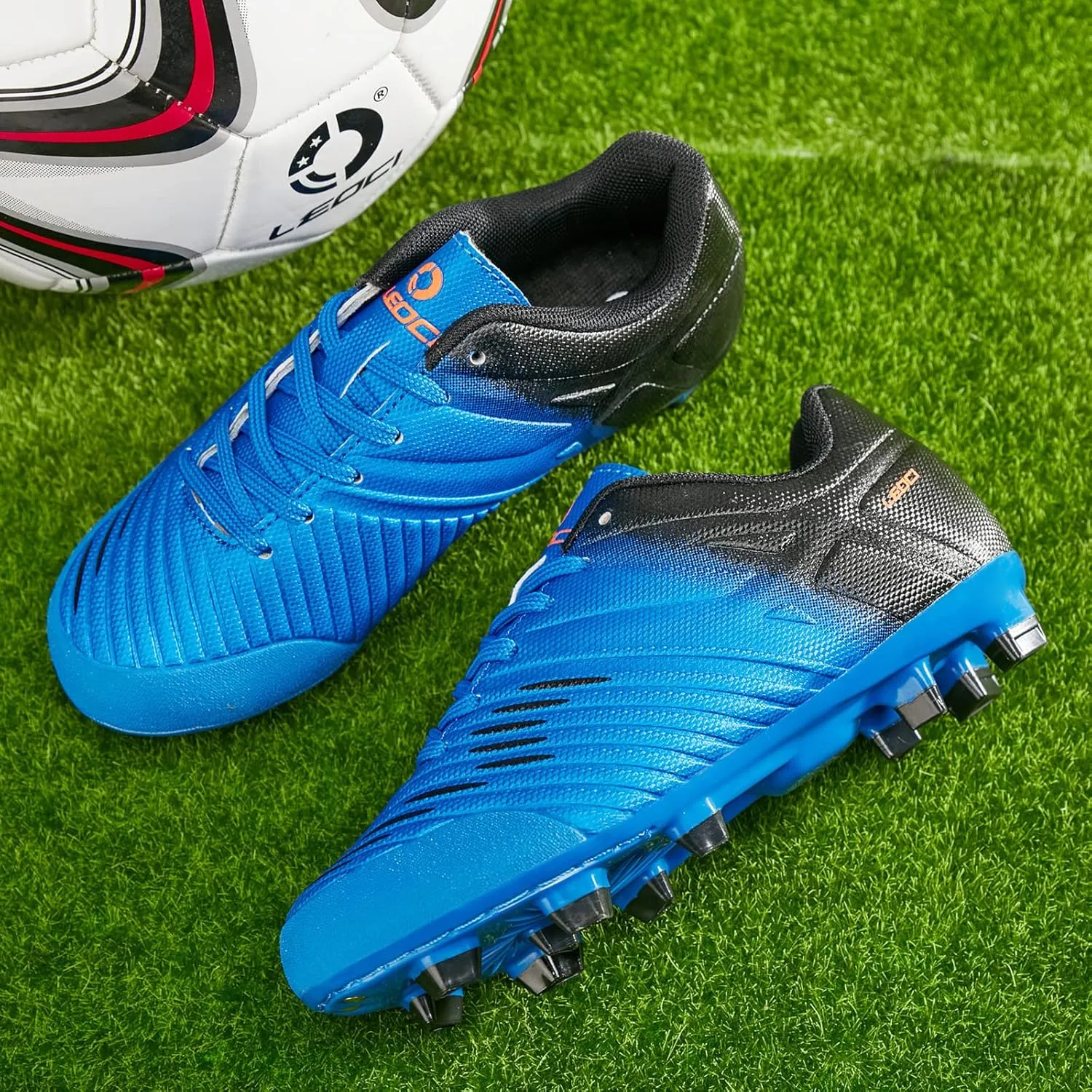 Soccer Shoes for Boys Pink Soccer Cleats Breathable Athletic Toddler Black Football Boots for Outdoor Indoor Soccer Shoes for Girls AG/FG