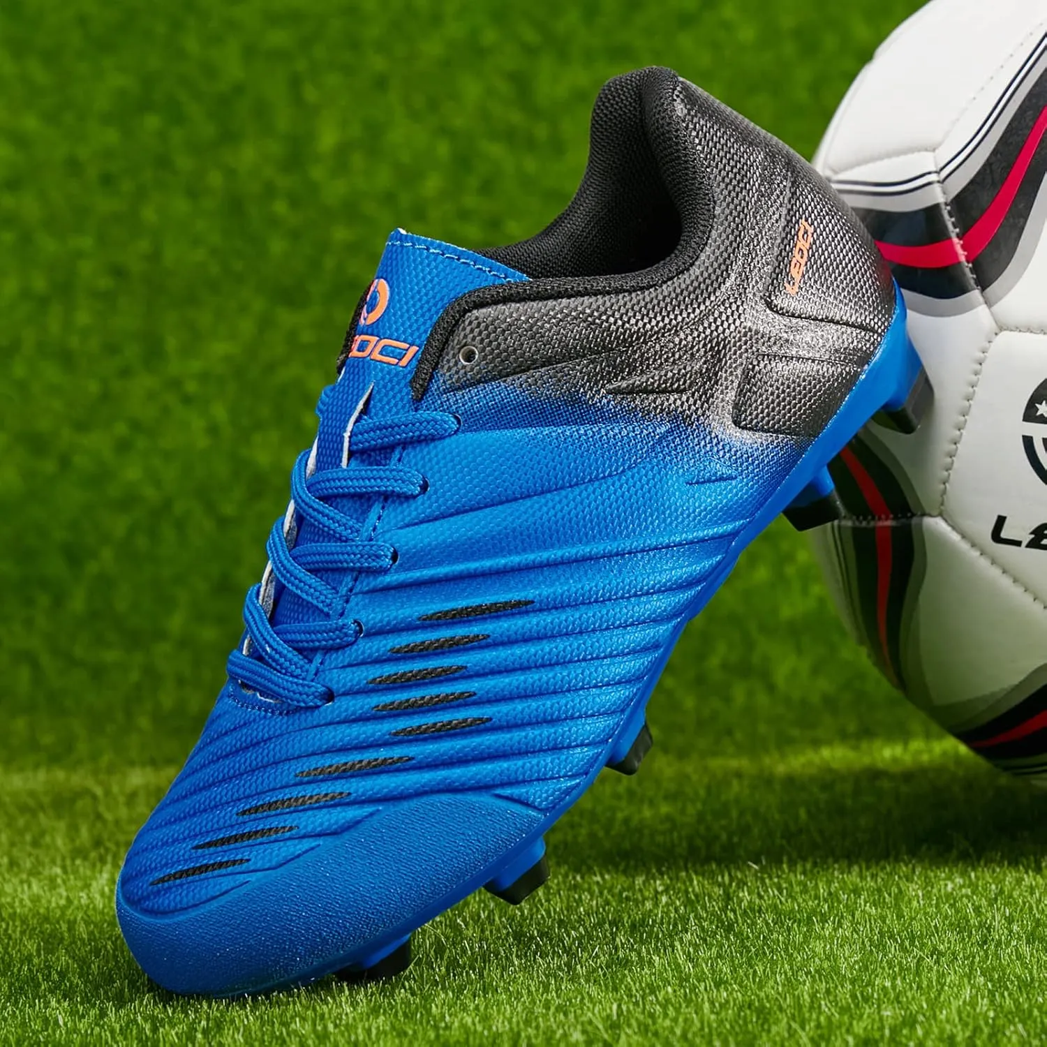 Soccer Shoes for Boys Pink Soccer Cleats Breathable Athletic Toddler Black Football Boots for Outdoor Indoor Soccer Shoes for Girls AG/FG
