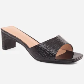 Women "KRISTINE" Open Teo Rubber Sole Sandals