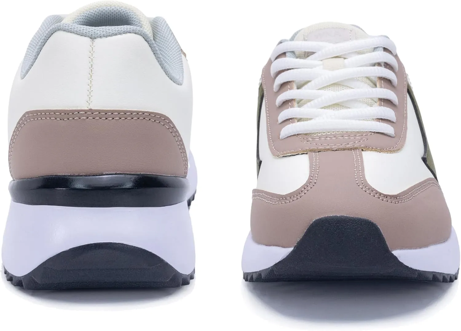 Women's Fashion Leather Sneakers LYNSS 1.0 Comfortable Walking Shoes Lace Up Casual Retro Classic Sneaker