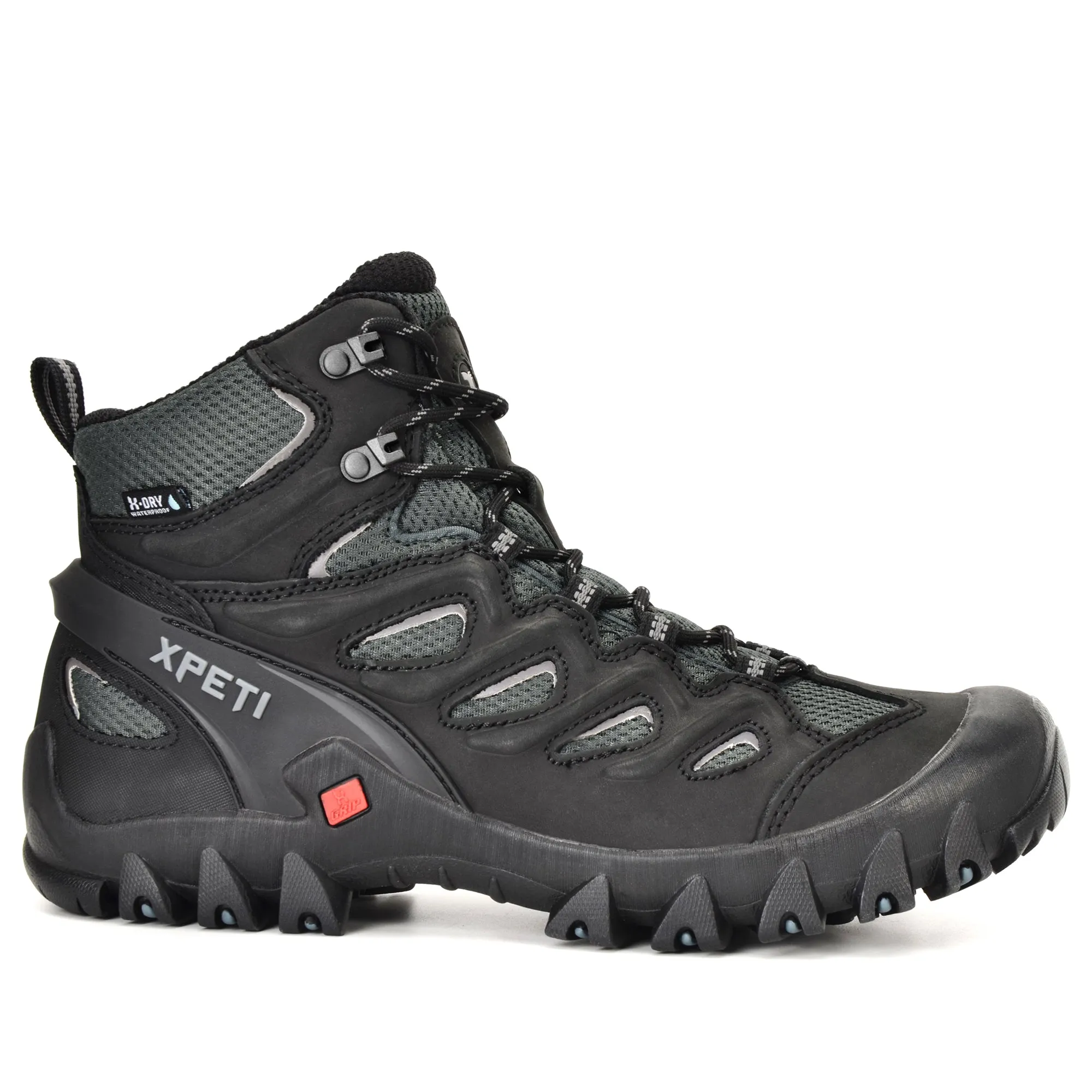 XPETI Men's Pathfinder MID Waterproof Leather Hiking Boots