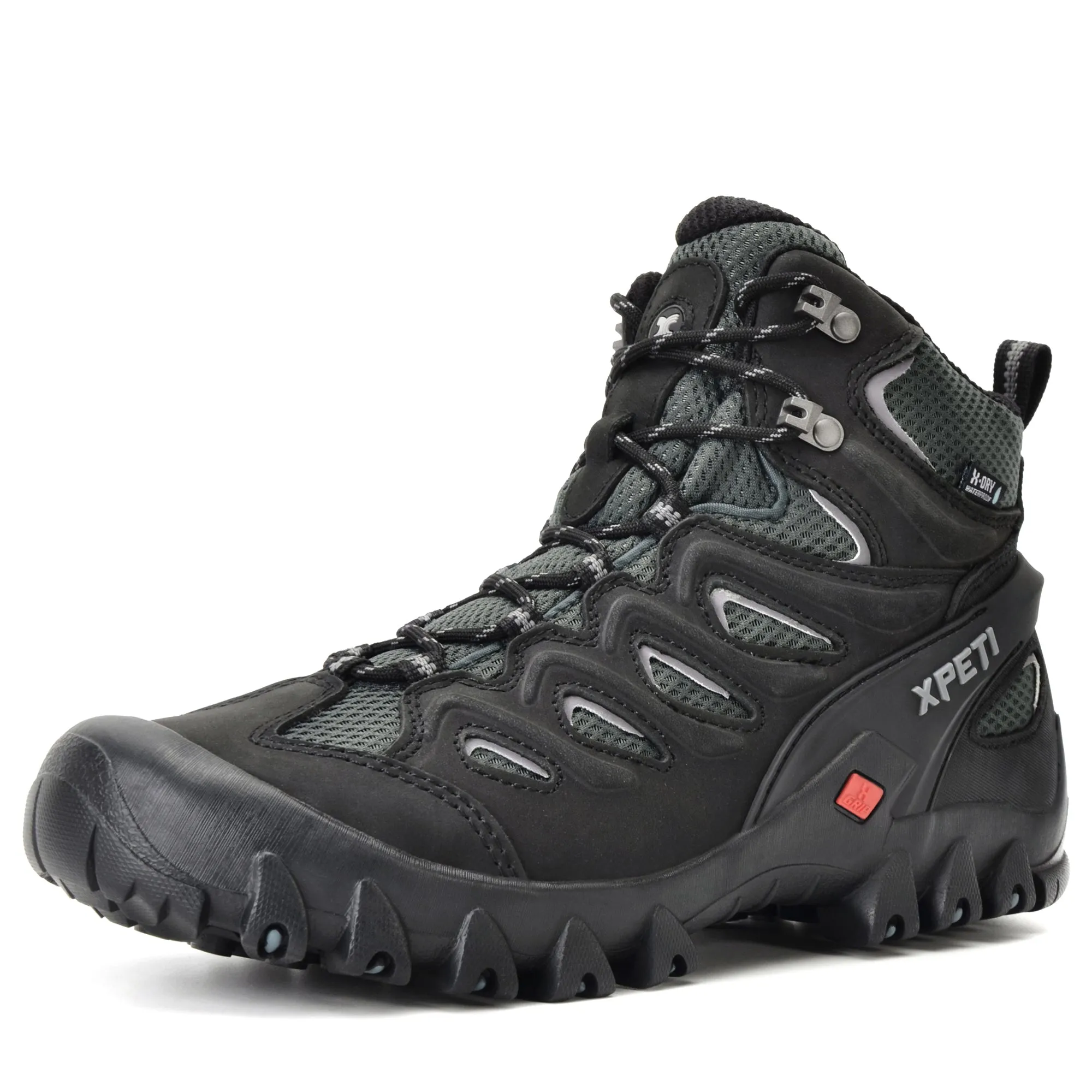 XPETI Men's Pathfinder MID Waterproof Leather Hiking Boots