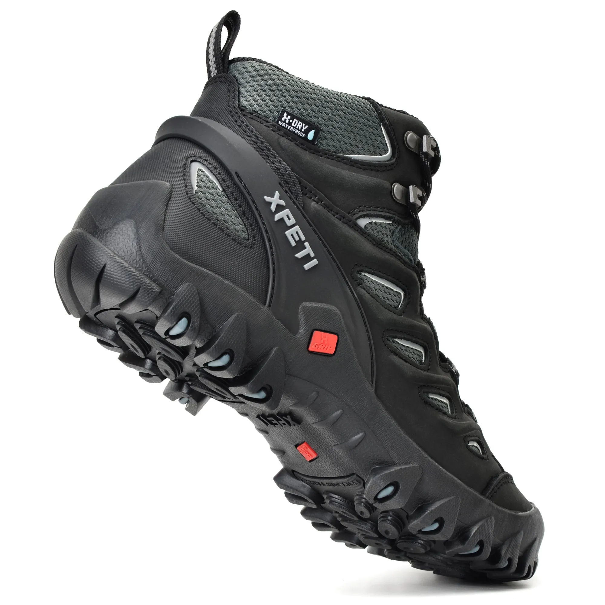 XPETI Men's Pathfinder MID Waterproof Leather Hiking Boots