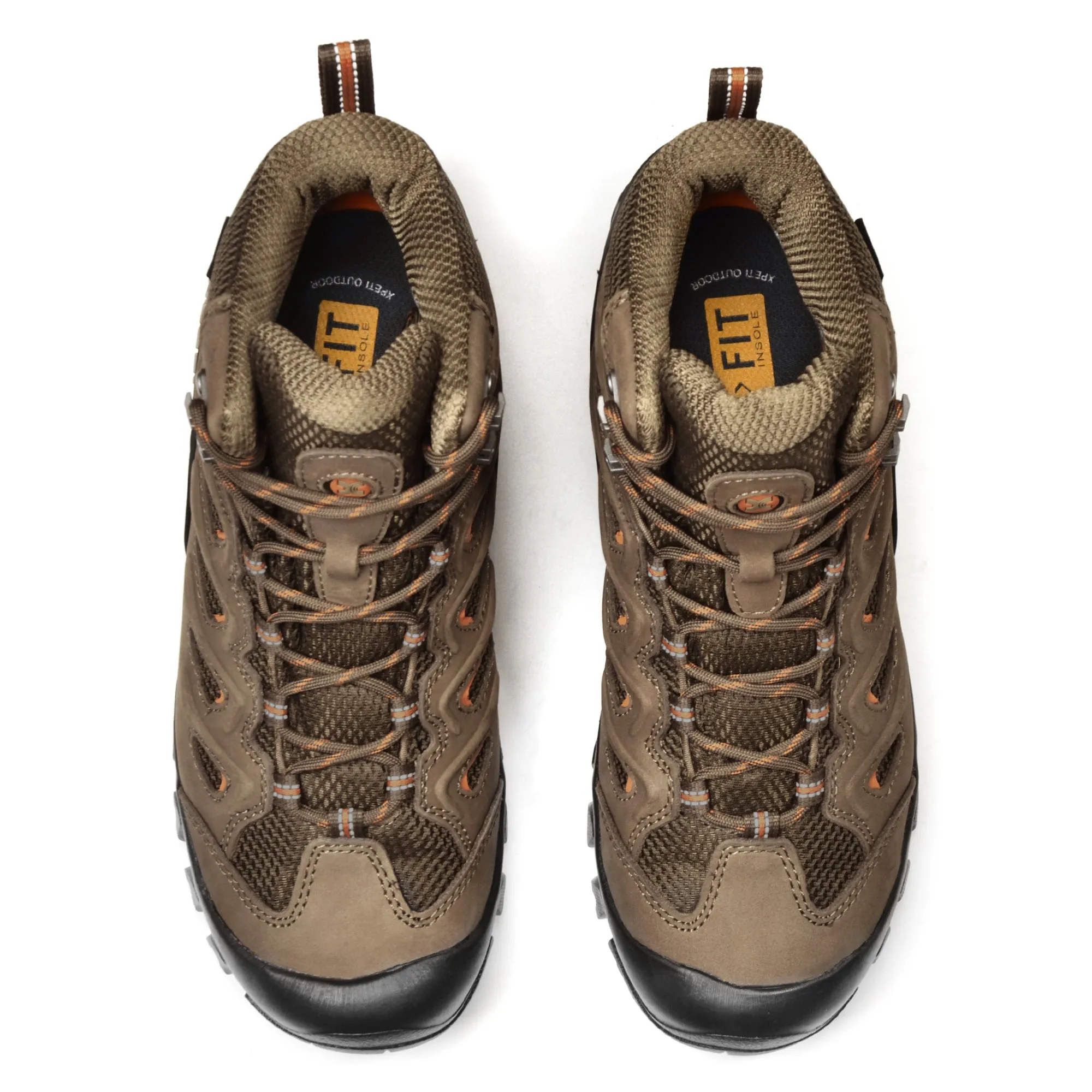 XPETI Men's Pathfinder MID Waterproof Leather Hiking Boots