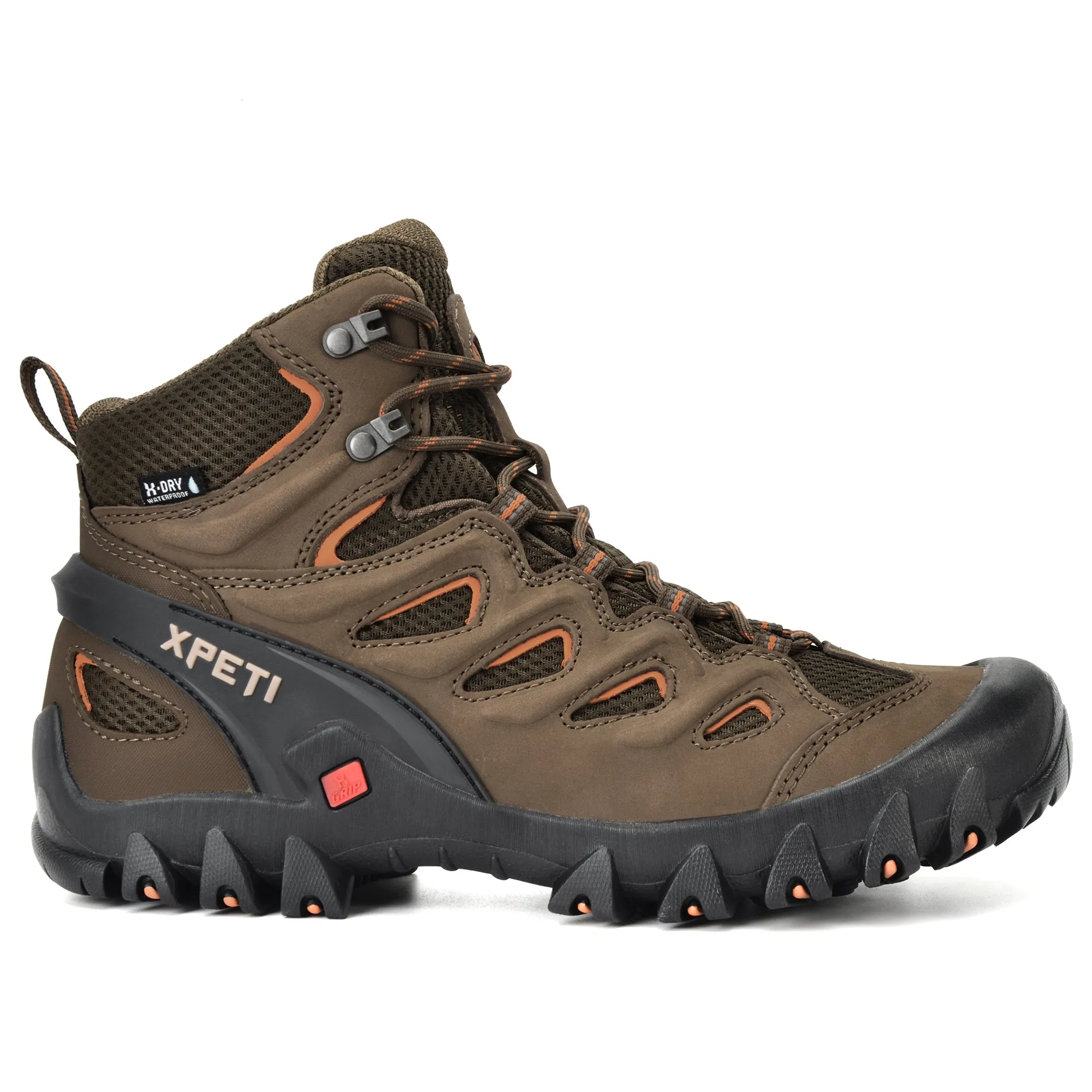 XPETI Men's Pathfinder MID Waterproof Leather Hiking Boots